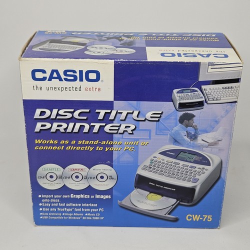 Casio disc title label - cw-75,